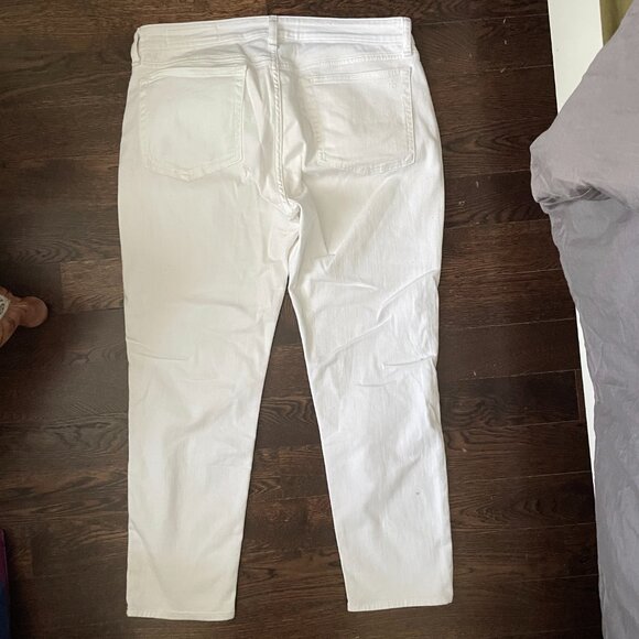 Rag & Bone Dre Mid Rise Boyfriend White Denim Jeans-Size 31 - Picture 5 of 13